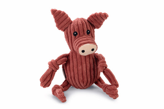 Piggi Ribbed Soft Dog Toy