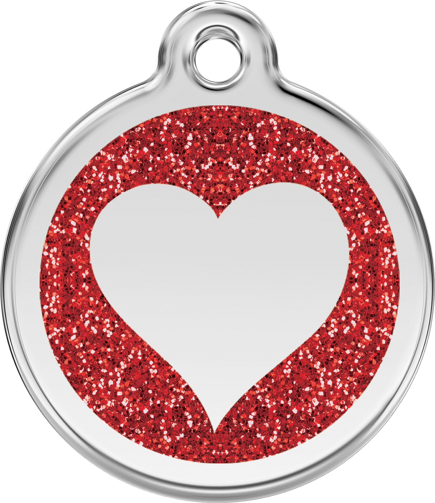 Glitter Heart ID Tag (XHT)