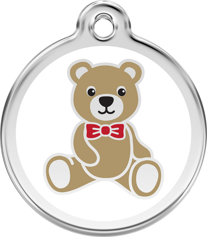 Teddy Bear Icon Pet ID Tag (TB)