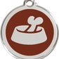 Dog Bowl Icon ID Tag (BB)