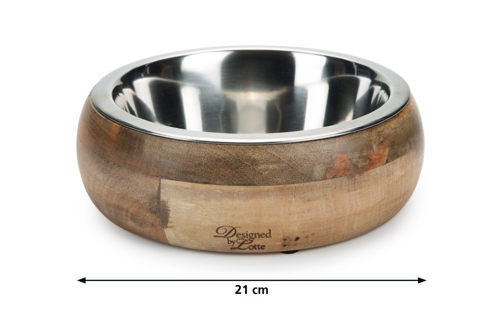 Mandira Wooden Dog Bowl