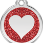 Glitter Heart ID Tag (XHT)
