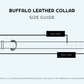 Buffalo Leather Dog Collar