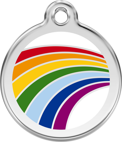 Rainbow Icon Pet ID Tag (RA)